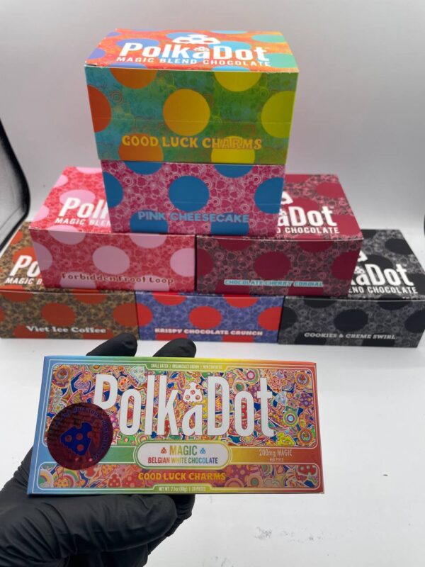 polkadot bars, polkadot shroom bar , polkadot bar polkadot chocolate bars, polkadot chocolate bars,  how many grams are in a polkadot bar